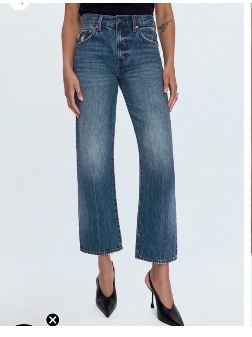 Pistola LEXI MID RISE BOWED STRAIGHT JEAN - ARTISAN, 27